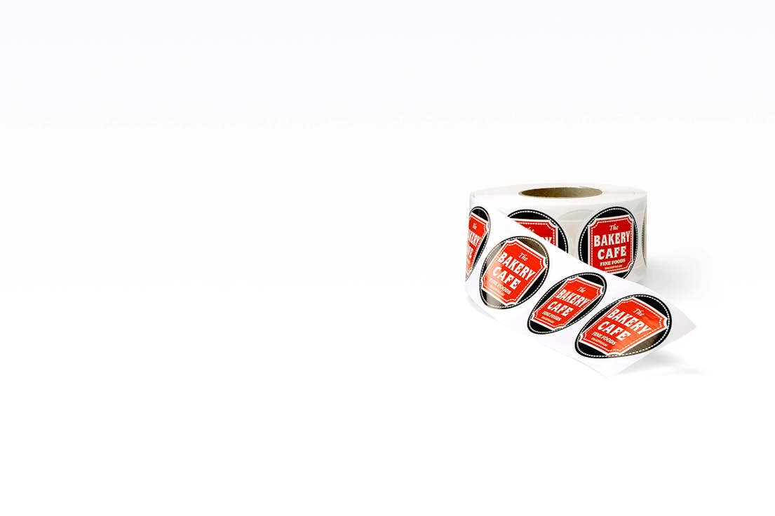 Bespoke labels on a roll