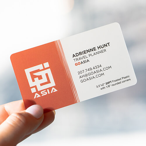 Frosted Plastic Business Cards