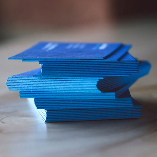 Painted Edge Business Cards